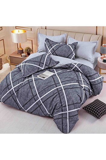 CHIRASO CHIRASO Bedding, FINE, 6 Pieces, ELASTIC Sheet 180x200cm, Duvet Cover 200x230cm, 4 Pillowcases