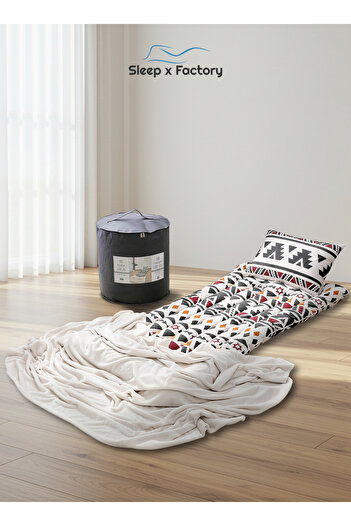 Sleep x Factory Guest & Travel Comfort Pack – Mattress, Blanket & Pillow – Premium Edition