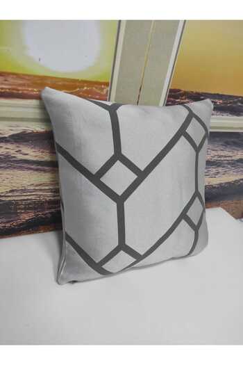 Evcimenhome New Product Jacquard Woven Throw Pillow Cover 43Cmx43Cm Color: Silver Gray-Anthracite