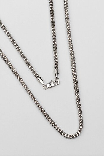So CHIC... Steel Men's Necklace with Braided Chain