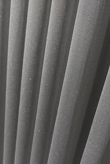 Madame Dower Sora Silvery Gray Tulle Curtain 1X3 Tight Pleats – Non-Wrinkle Ultra Gramage Kitchen & Living Room Curtain