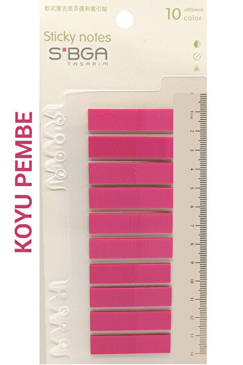sibga tasarım Transparent Dark Pink Color Postit Post-It Post It. Bookmark Bookmark Postit Sticker Note Paper