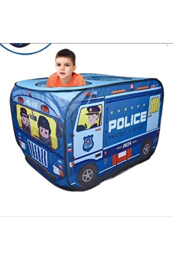 Generic Police Bus Play Tent for Kids - Adventure and Imagination