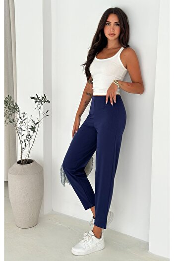 Noa Noa Plain Modal Fabric Baggy Trousers