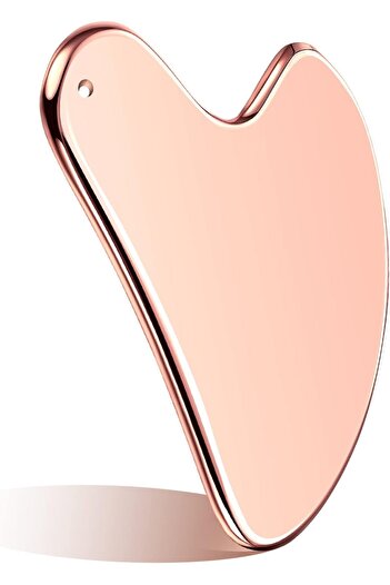 Nuanchu Stainless Steel Gua Sha Facial Tools Guasha Tool for Face Metal Gua Sha Tighten Skin Heart M