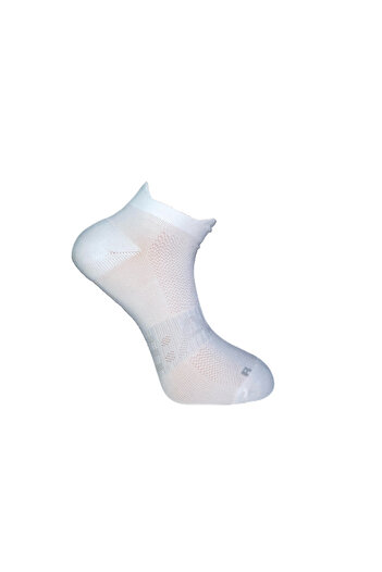Ringo Dikişsiz burunlu çift tabanlı topuk unisex 4 mevsimli spor beyaz çorap 3LÜ PAKET