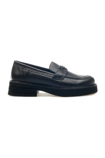 Venüs 2451350K Women's Genuine Leather Belt Buckle Thick Sole Loafer Shoes