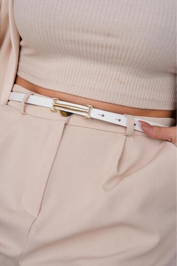 Mynoa Thin Belt with Lock Buckle,Women's Belt,Jacket Belt,Pantalon Belt,