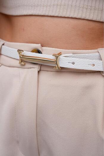 Mynoa Thin Belt with Lock Buckle,Women's Belt,Jacket Belt,Pantalon Belt,