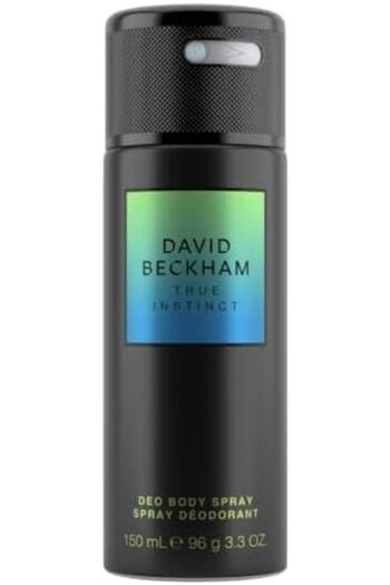 David Beckham True Instinct Deodorant Body Spray for Men, Woody Ambery, Sleek Black Can 150ml