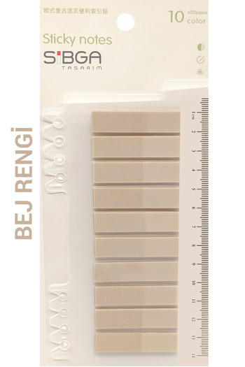 sibga tasarım Transparent Beige Color Postit Post-It Post It. Bookmark Bookmark Postit Sticker Memo Paper 200 Sheets