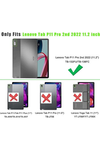 SIGLOO Husa Slim Smart Cover Trifold pentru Lenovo Tab P11 Pro 2nd Gen 11.2 inci purple