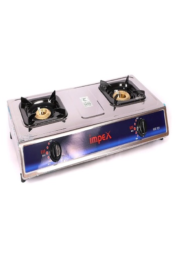 İMPEX IGS 121 Stainless Steel 2 Burner Gas Stove