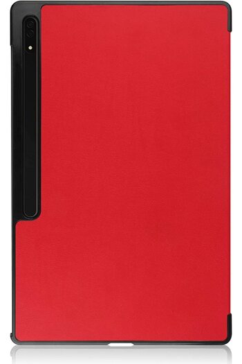 SIGLOO Husa Slim Smart Cover Trifold pentru Samsung Galaxy Tab S10 S9 S8 Ultra 14.6 inci simple red