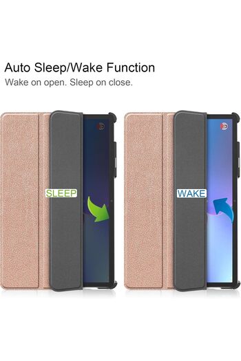 SIGLOO Slim Smart Cover Trifold Case for Lenovo Tab P11 Pro 2nd Gen 11.2 inches Premium golden case