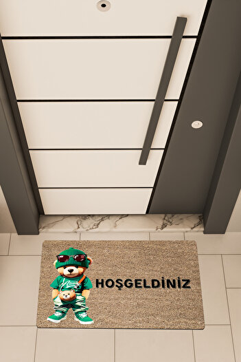 Dormot High Quality Digital Printing Brown, Green Footboard Themed Door Mat