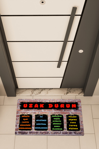 Dormot High Quality Digital Printing, Stay Away Theme Door Front Mat