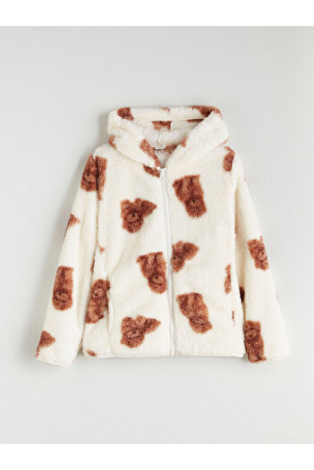 LC Waikiki Hooded Zippered Girl's Sweatshirt