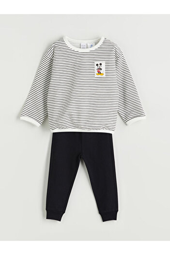 LC Waikiki Printed Baby Boy Sweatshirt and Sweatpants Set of 2