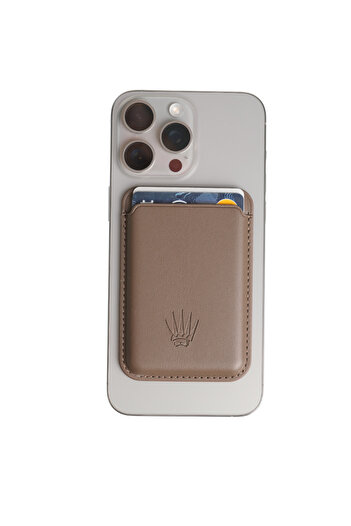 WATCHOFROYAL Jesus Brown Magsafe Card Holder