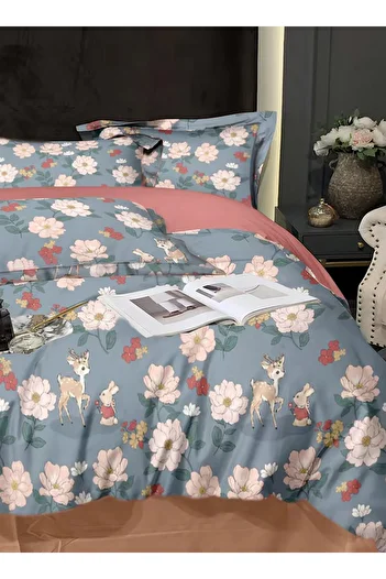 Master Home Textile Velvet Printed Comforter Set, 4-Piece Single, Soft & Warm, Fits 120x200 cm Bed