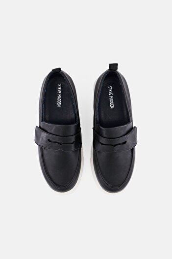 Steve Madden Kids Boy Wide Fit Slip On Casual Shoes, Black