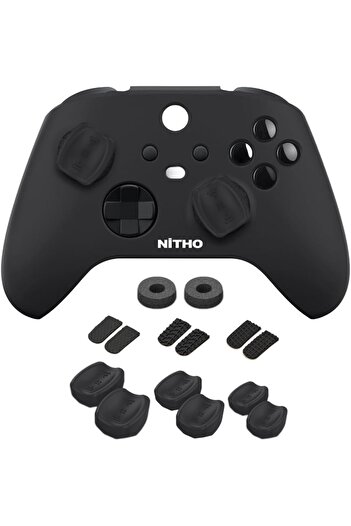 erorex مجموعة ألعاب Nitho Fps وحدة تحكم Xbox Series X/S، 1 × غطاء حماية من السيليكون، مجموعة من 2 عصا صغيرة