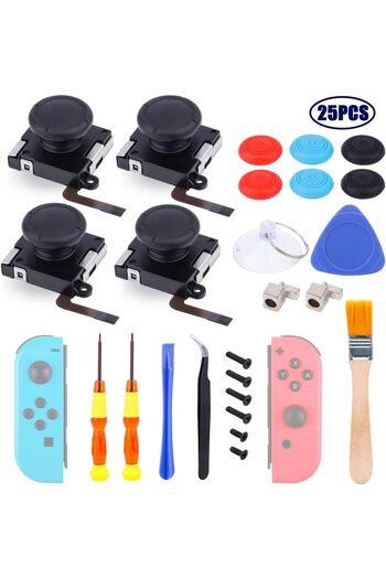 erorex Joycon Joystick Replacement 4 Pack Fix Drift Nintendo Switch Joy Con Controller & Switch Lite
