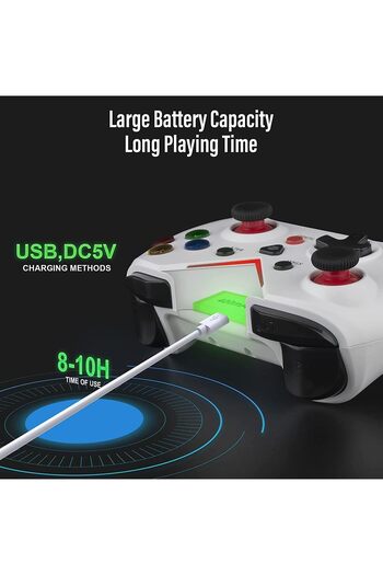 erorex وحدة تحكم لاسلكية لجهاز Xbox One للكمبيوتر الشخصي وحدة تحكم لاسلكية لجهاز Xbox One بتردد 2.4 جيجاهرتز