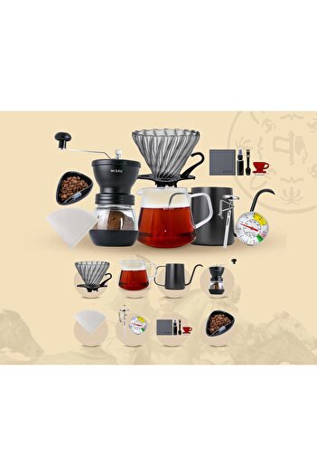 erorex V60 Coffee Drip Kit Set,11Pcs Specialty Professional Pour Over Premium Coffee Brewer Maker Tools