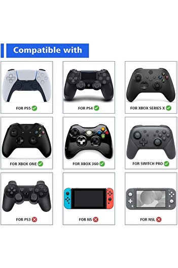 erorex حلقات تحكم دقيقة للتحكم في حركة الهدف من Playvital، 5 أزواج، PS5، PS4، Xbox Series X/S، Xbox One