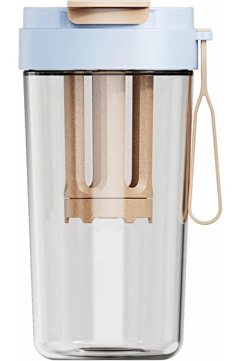 erorex Portable Cold Brew Maker Cup Built- Filter, 480Ml – Reusable Travel Tumbler, Easy--Use Bottle Home