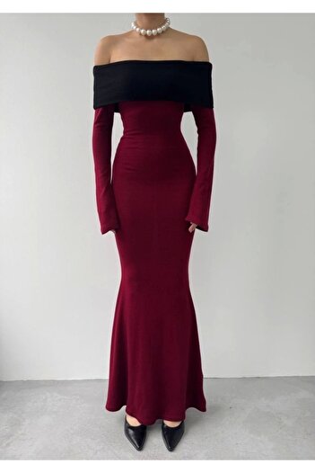 Melek Moda Leonidas Madonna Collar Dress