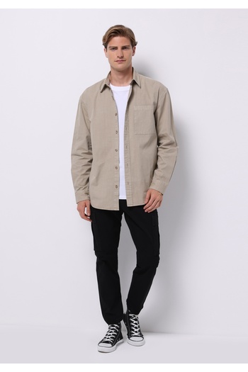 Colin's Ανδρικό μπλουζάκι με μακρύ μανίκι Comfort Fit Shirt Neck Plain