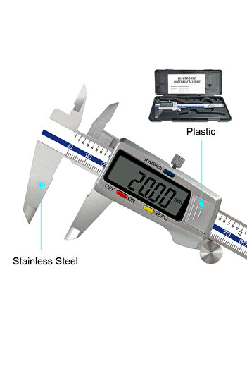 Choice3 Upgraded With Box 6 Inch 150mm Digital Vernier Caliper Stainless Steel Micrometer Measuring Tool Dep