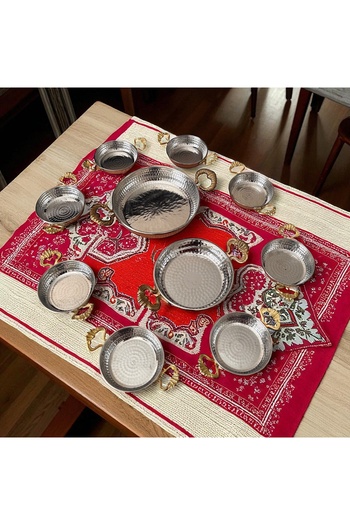 BARITCIOGLU Copper Sahan Team Breakfast Menemen Omelette Pans