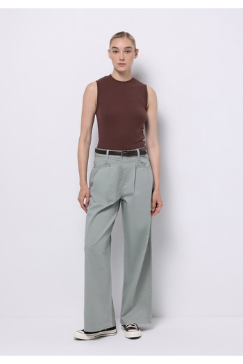Colin's Γυναικείο καφέ φανελάκι Slim Fit