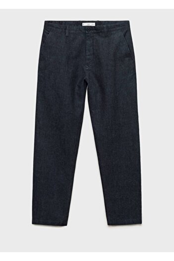 MANGO Man Koyu yıkama düz kesim jean