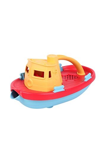 lets be child Beach Tugboat Toy, Red/Yellow/Blue, 23 cm, LC