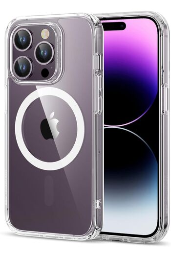 ESR Magnetic Phone Case for iPhone 14 Pro, Compatible with MagSafe, Shockproof Military-Grade Protec