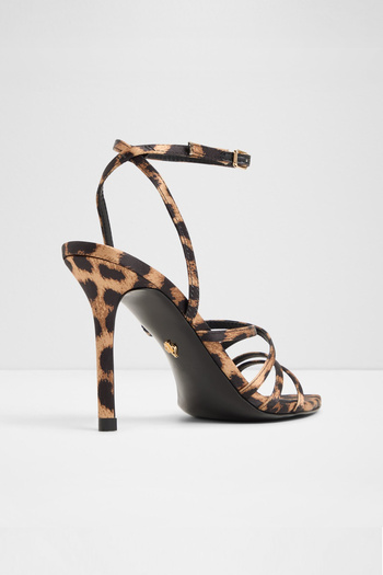 Aldo Solania - Women's Brown Thin Heeled Buckle Sandals