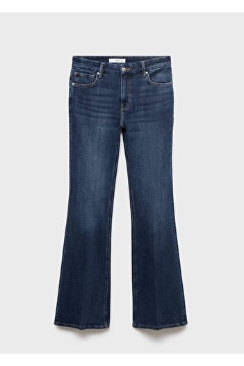 MANGO Woman Violeta yüksek bel flare jean pantolon