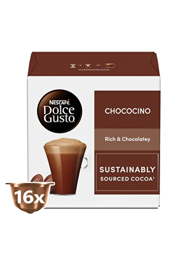 Nescafe Dolce Gusto Choccocino 256 gRich and Creamy Hot Chocolate Capsules for Dolce Gusto Machine