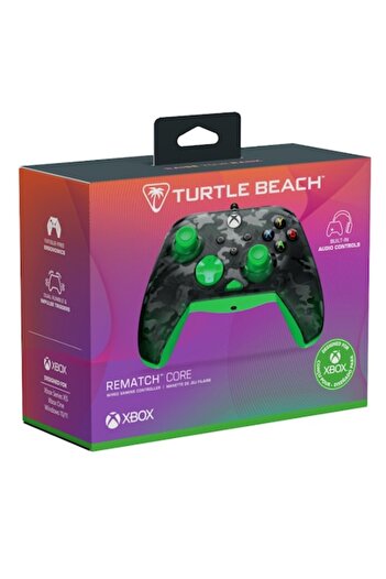 Turtle Beach Rematch Core Ghost Black Camo/Green Wired Controller