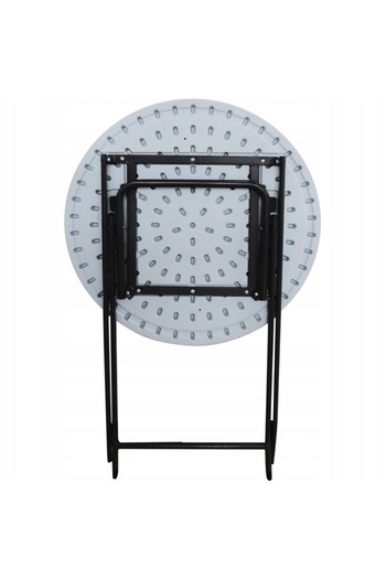 SERSIMO Multifunctional folding round table, diameter 60cm, white