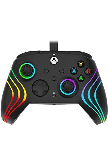 Pdp Wired Controller Xbox Series X|S, Xbox One, PC Afterglow WAVE RGB Lighting Black