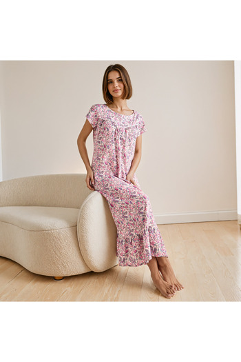 FAV Floral Print Night Gown