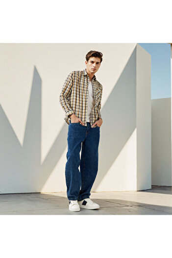 Lee Cooper Regular Fit Checked Collared Shirt