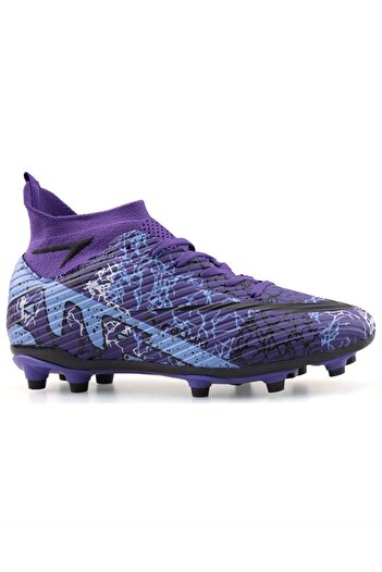 stilfest Crampon Football Shoes Purple-Black Patterned Sports Shoes