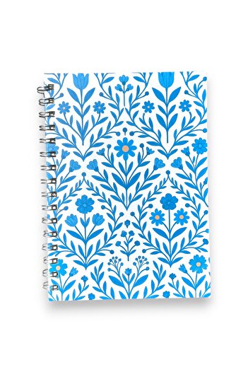 Chi-Chi Papers A5 Kareli Spiralli Defter | El Yapımı, 96 Yaprak, Ivory Kâğıt